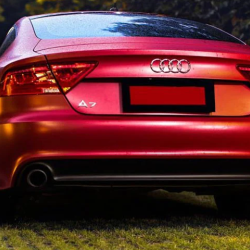 Červená matná chromová fólie