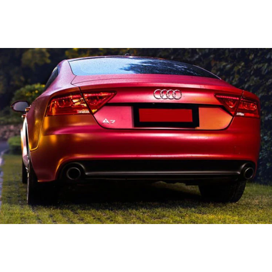 Červená matná chromová fólie