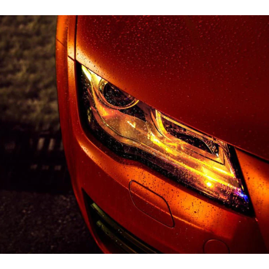 Červená matná chromová fólie