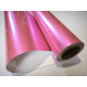 Růžová lesklá metalická fólie