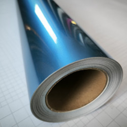 Světle modrá lesklá metalická fólie