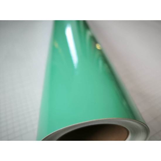 Tiffany modrá lesklá fólie CARLIKE