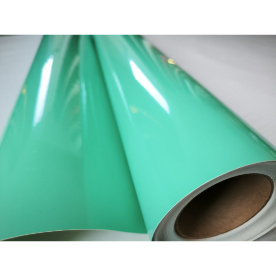 Tiffany modrá lesklá fólie CARLIKE