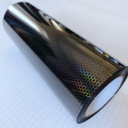 Fólie na světla - honeycomb - černá