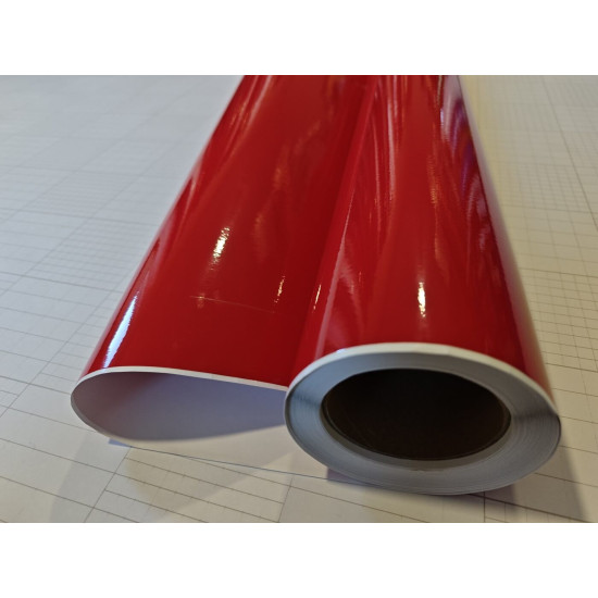 Červená lesklá fólie CARLIKE