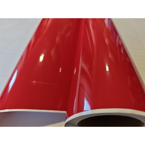 Červená lesklá fólie CARLIKE