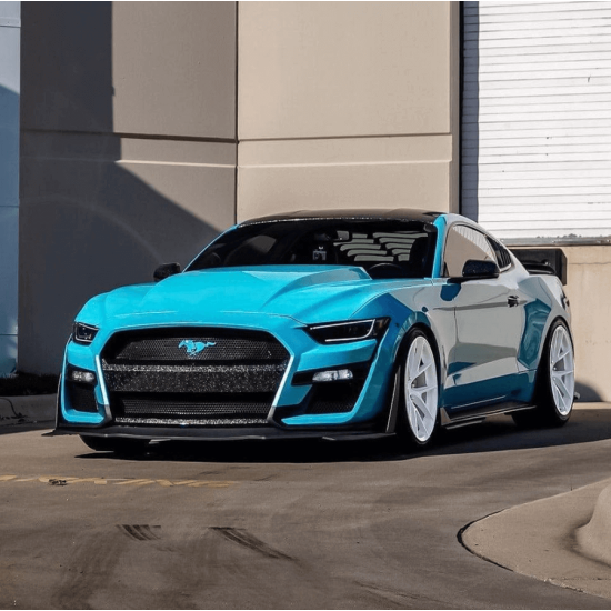 Caribbean Blue lesklá metalická fólia - RB09 - HD