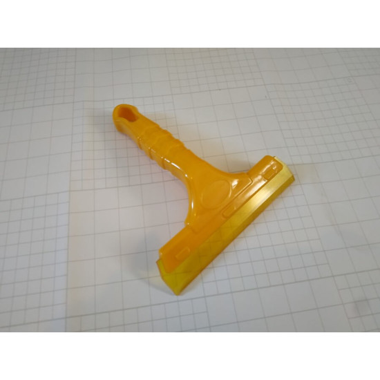 Pryžová stěrka s rukojetí - žlutá