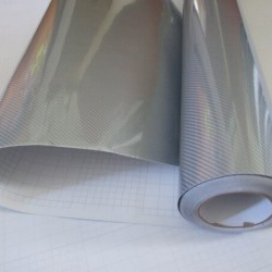 Stříbrná karbonová folie, 5D fólie (vzor 1)