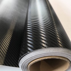 Černá 3D karbonová fólie CARLIKE