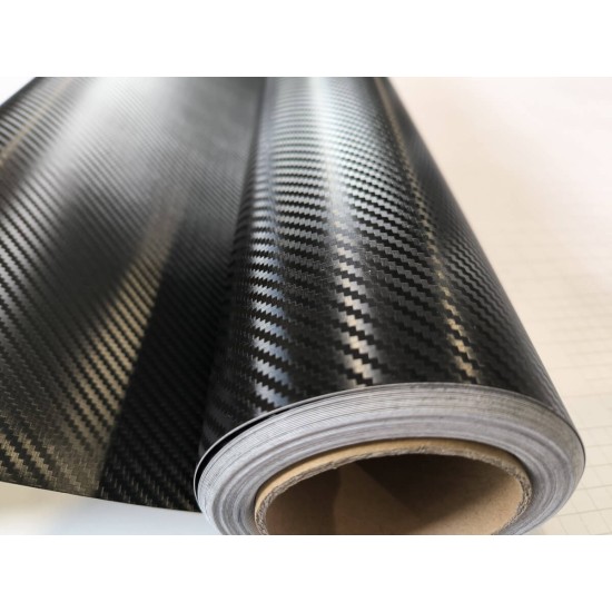 Černá 3D karbonová fólie CARLIKE