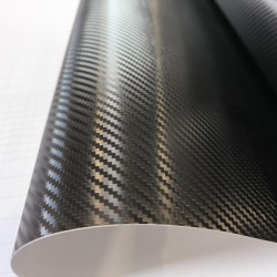 Černá 3D karbonová fólie CARLIKE