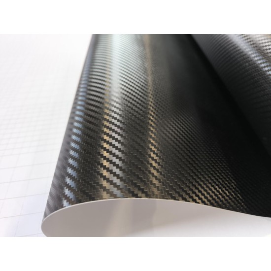 Černá 3D karbonová fólie CARLIKE