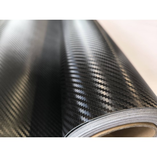 Černá 3D karbonová fólie CARLIKE