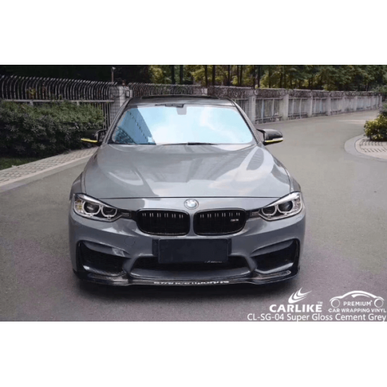 Šedá lesklá fólia CARLIKE