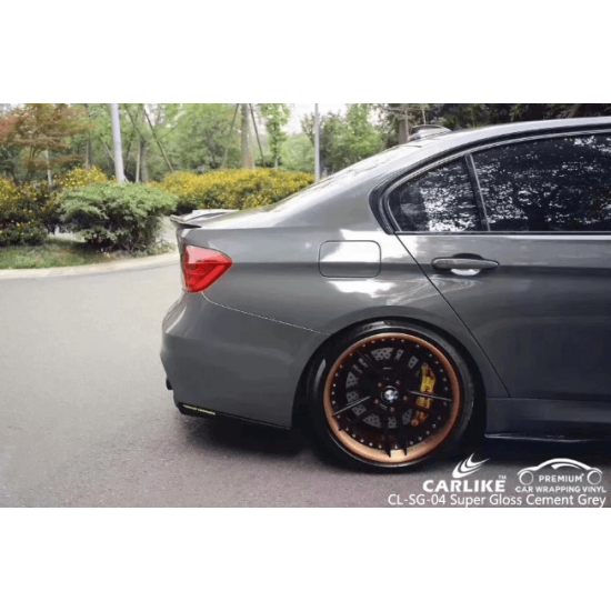 Šedá lesklá fólia CARLIKE