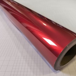 Červená lesklá metalická fólie