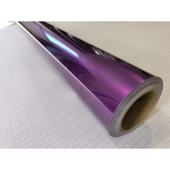 Fialová lesklá metalická fólie