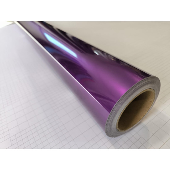 Fialová lesklá metalická fólie