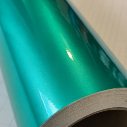 Tyrkysová lesklá metalická fólie