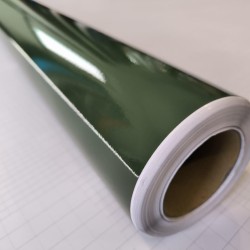 Zelená armádní lesklá fólie
