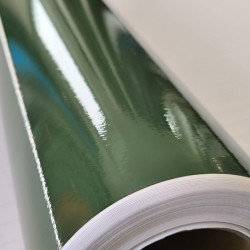 Zelená armádní lesklá fólie