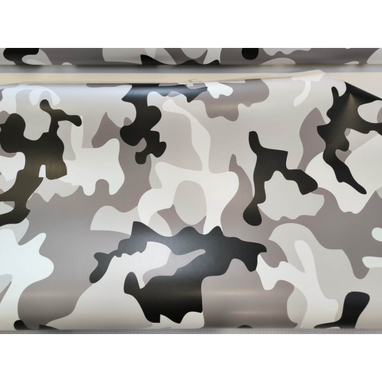 Maskáčová fólie - arktická matná