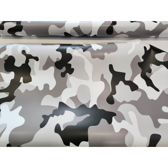 Maskáčová fólie - arktická matná