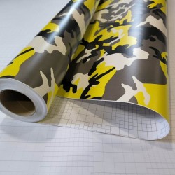 Maskáčová fólie - žlutá