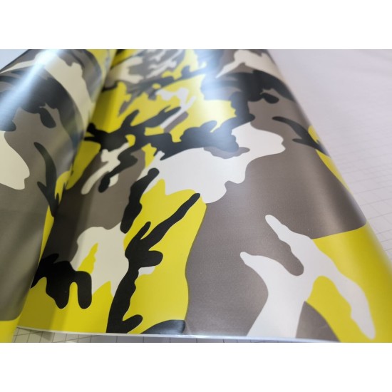 Maskáčová fólie - žlutá