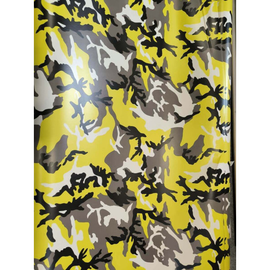 Maskáčová fólie - žlutá