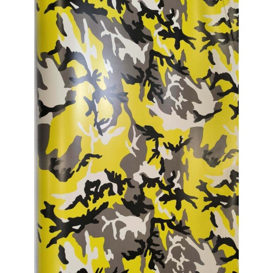 Maskáčová fólie - žlutá