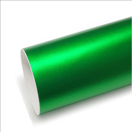 Zelená matná chromová fólie