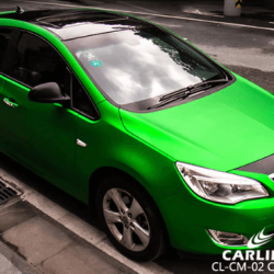 Zelená matná chromová fólie