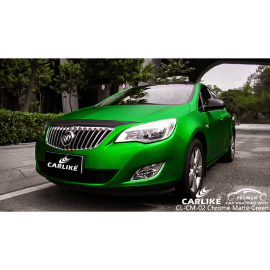 Zelená matná chromová fólie