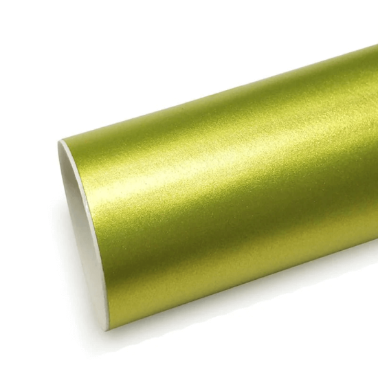Zlato-zelená matná chromová fólie