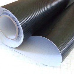 Černá 3D karbonová fólie 