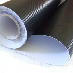 Černá 3D karbonová fólie 