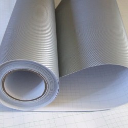 Stříbrná 3D karbonová fólie