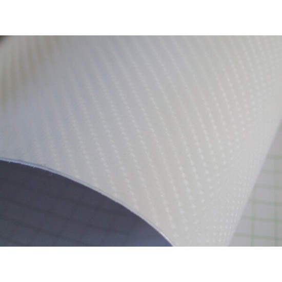 Bílá 4D karbonová fólie