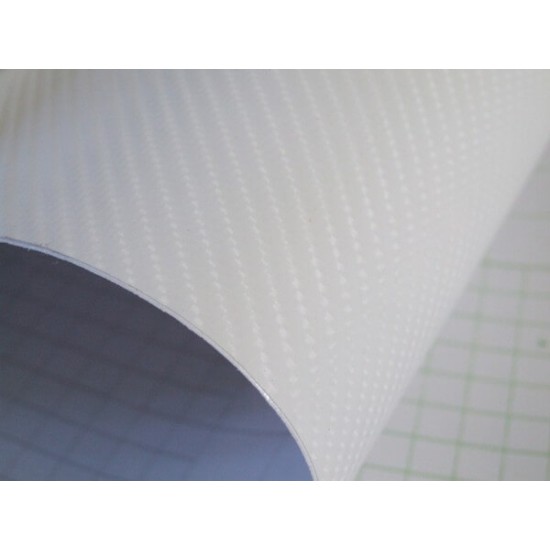 Bílá 4D karbonová fólie