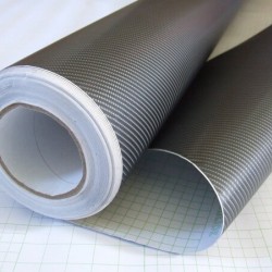 Šedá karbonová folie, 4D fólie