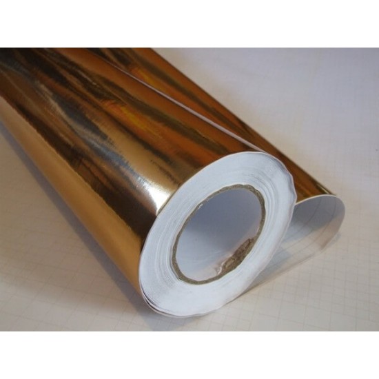 Chromová fólie - zlatá