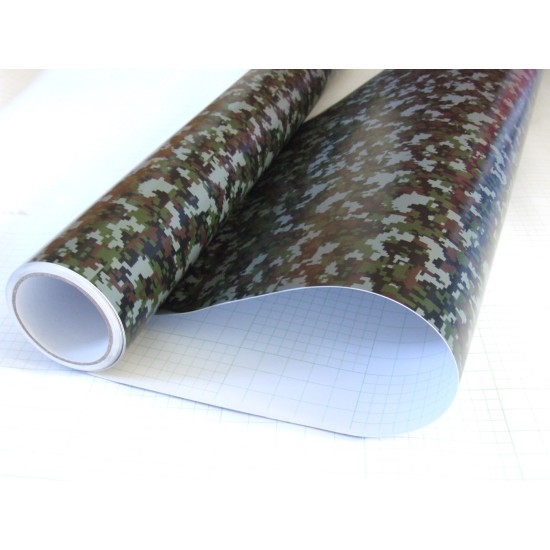 Maskáčová fólie - digitální vzor