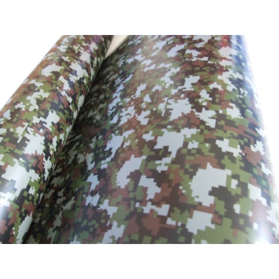 Maskáčová fólie - digitální vzor