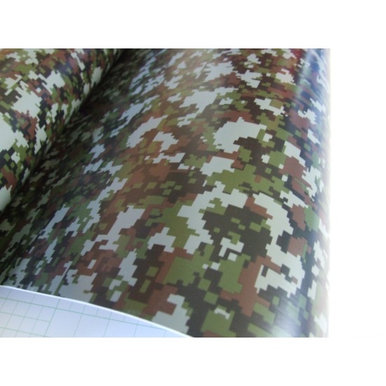 Maskáčová fólie - digitální vzor