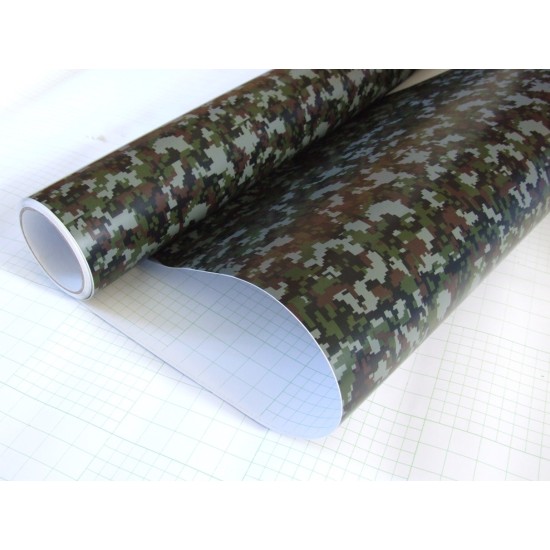 Maskáčová fólie - digitální vzor