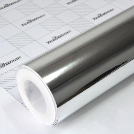 Stříbrná chromová fólie