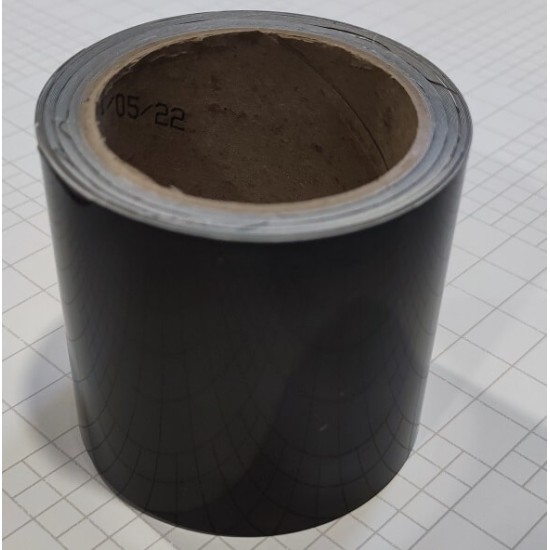 Černá lesklá dechromovací fólie - 10m x 10cm