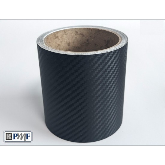 Černá karbonová dechromovací fólie - 5m x 10cm